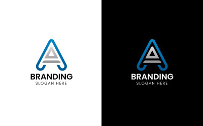 Letter A iconic company logo-928