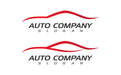 Otomatik araba simgesi tasarımı Logo vektör çizim tasarım şablonu v.2