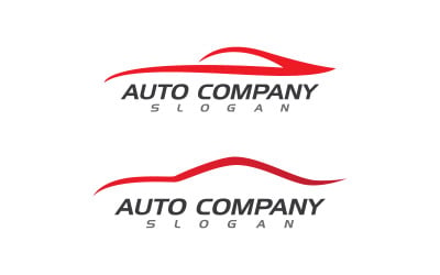 Otomatik araba simgesi tasarımı Logo vektör çizim tasarım şablonu v.7