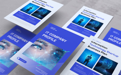 Présentation PowerPoint verticale A4 sur les technologies de l&amp;#39;information
