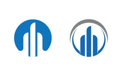 Business growth Finance concept logo illustration design v.53