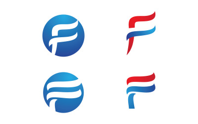 F-Buchstaben-Logo-Symbol-Illustration, Vektor-Design-Vorlage v.15