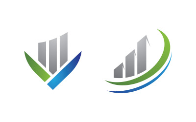 Logo-Illustrationsdesign für das Geschäftswachstumsfinanzierungskonzept v.60