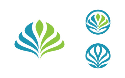 Logotipo de flor de loto para salón de belleza, cosmética, cuidado de la piel, diseño de icono vectorial v.120