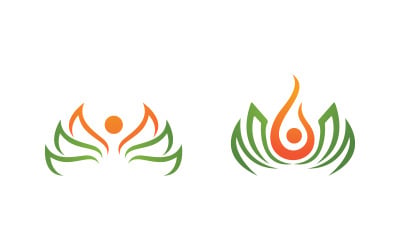 Lotus flower Logo Beauty Salon Cosmetic skincare vector icon design v.115