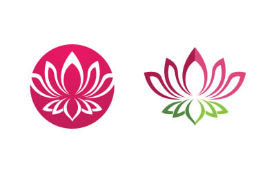Lotus flower Logo Beauty Salon Cosmetic skincare vector icon design v.123