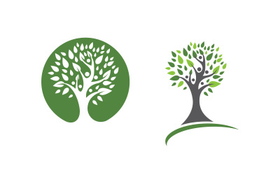 Stammbaum, soziales Vektorsymbol, Illustration, Logo-Design, v.1