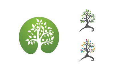 Stammbaum, soziales Vektorsymbol, Illustration, Logo-Design v.8