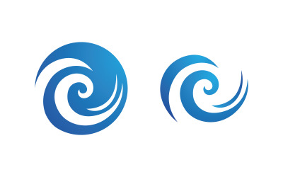 Water wave liquid vector Logo illustration design V1.156