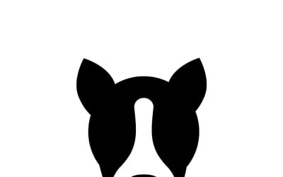 Logo dog, symbol, protect sign