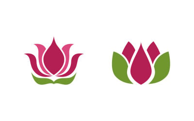 Lotus flower Logo Beauty Salon Cosmetic skincare vector icon design v.131