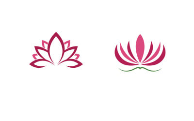 Lotus flower Logo Beauty Salon Cosmetic skincare vector icon design v.138