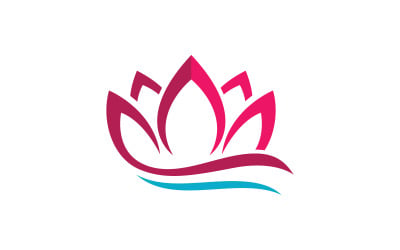 Lotus flower Logo Beauty Salon Cosmetic skincare vector icon design v.139