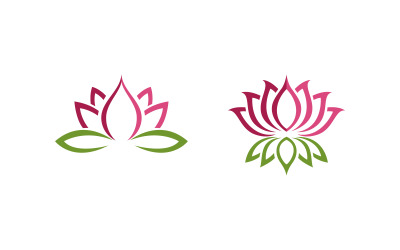 Lotus flower Logo Beauty Salon Cosmetic skincare vector icon design v.140