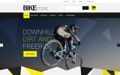 "Bike Store PrestaShop Theme" - адаптивний PrestaShop шаблон №52283