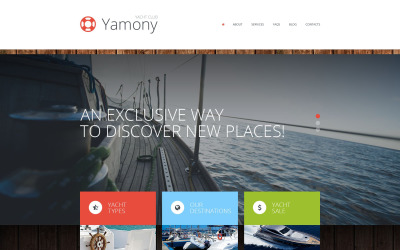 "Boating" thème WordPress adaptatif #52270