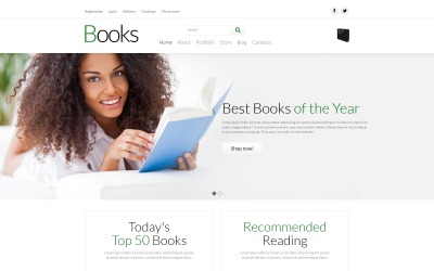"Paperback Book Store" thème WooCommerce adaptatif #52286