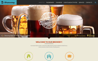 Responsive Brewery Responsive Website Template Web Sitesi #52235