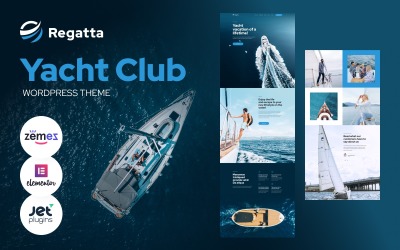 Тема WordPress Elementor для яхт-клубу Regatta