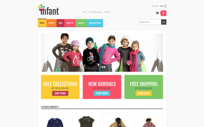 Thème Shopify adaptatif pour magasin de bébé #52259