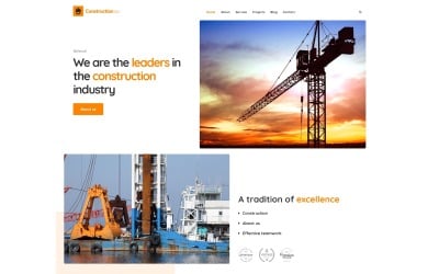 WordPress-tema för byggbranschen