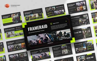 Frameraid - 视频、电影和影片 Powerpoint 模板
