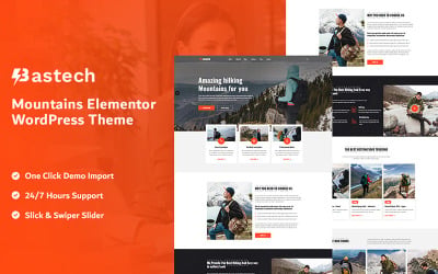 Bastech - Tema WordPress Elementor per montagne