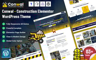 Conwal - Construction Elementor WordPress Theme
