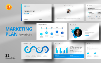 Strategisch marketingplan – PowerPoint-sjabloon