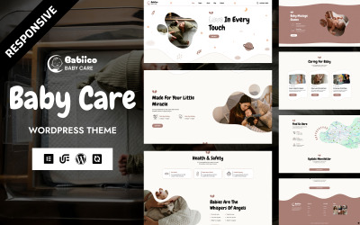Babiico - Bebek Bakımı ve Bebek Bakıcısı WordPress Elementor Teması