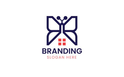 Butterfly Home vector logo-934