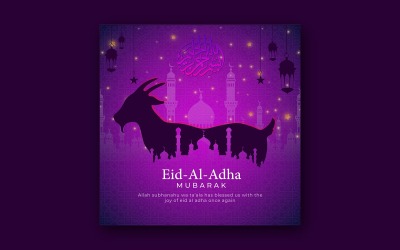 Eid Mubarak Sosyal Medya Şablonu
