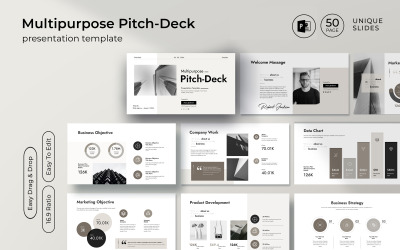 Шаблон презентації багатоцільового Pitch-Deck