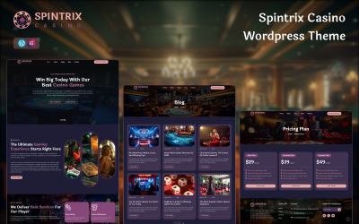 Spintrix – Kaszinó és szerencsejáték WordPress téma