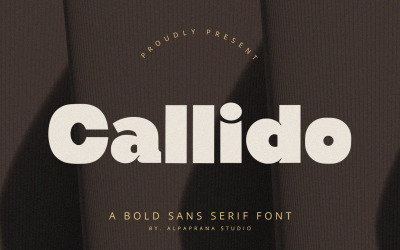 Callido - Sans Serif Yazı Tipi