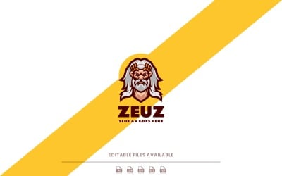 Zeus mascot Logo Design Template 310