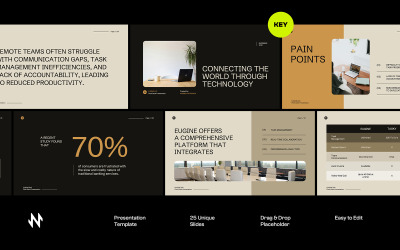 Modelo de apresentação para Fintech Pitch Deck
