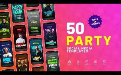 Party Reels Pack - Motion Graphics Template
