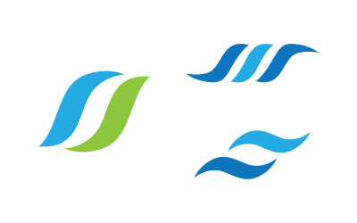 Water wave liquid vector Logo illustration design V1.159