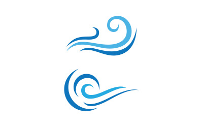 Water wave liquid vector Logo illustration design V1.160