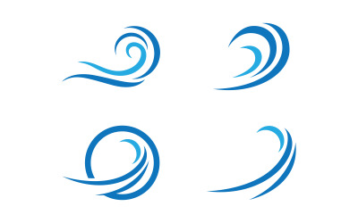 Water wave liquid vector Logo illustration design V1.161