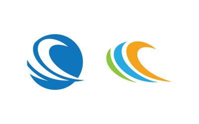 Water wave liquid vector Logo illustration design V1.164