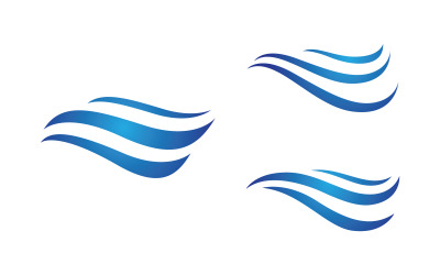 Water wave liquid vector Logo illustration design V1.166