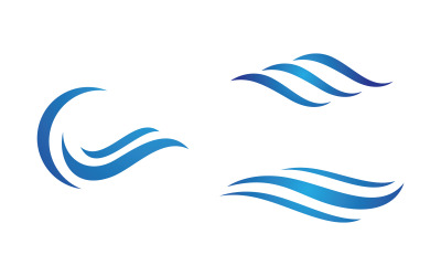 Water wave liquid vector Logo illustration design V1.168