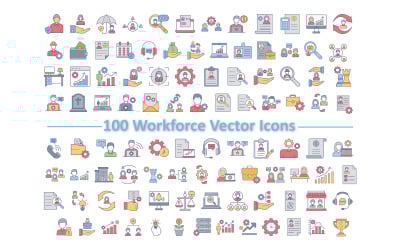 Workforce LFG Icons in different Unique Styles