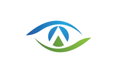 Eye clinic Healthy Care vector icon illustration design v.18