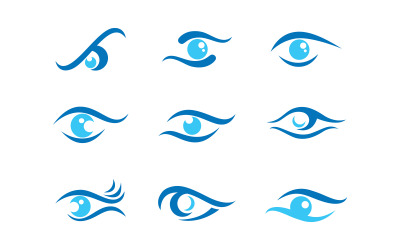 Eye clinic Healthy Care vector icon illustration design v.1