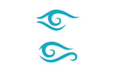 Eye clinic Healthy Care vector icon illustration design v.8
