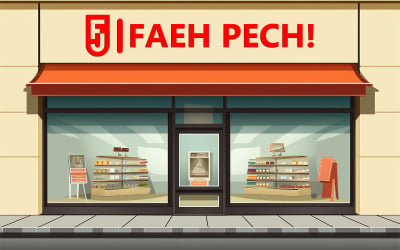 Bakery front mockup | store front mockup | food store front mockup