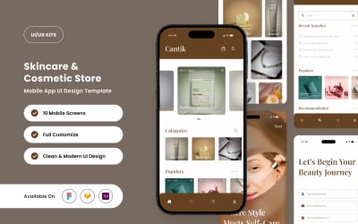 Cantik – Beauty E-commerce App UI Design Template